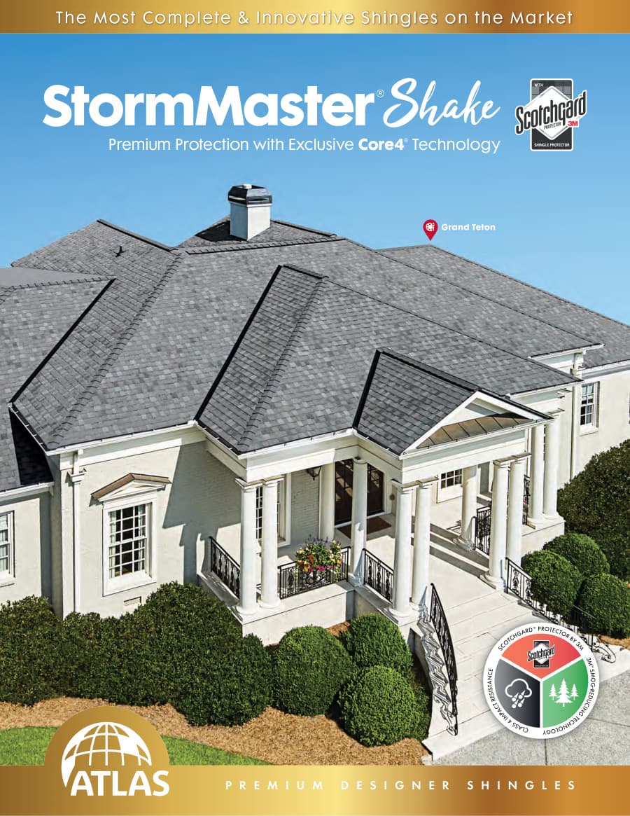 Atlas StormMaster® Shake Brochure cover