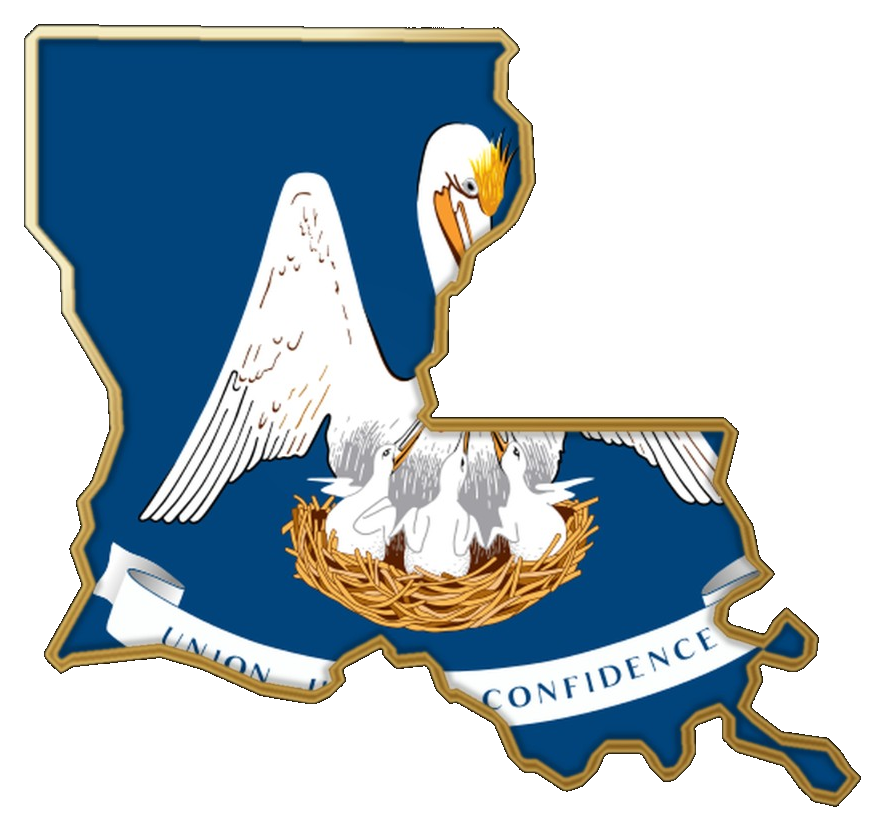 Location mark for Louisiana on Warm Home Inc service pages